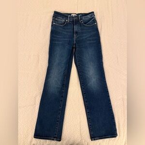 Good American Dark Blue Straight Leg Jeans